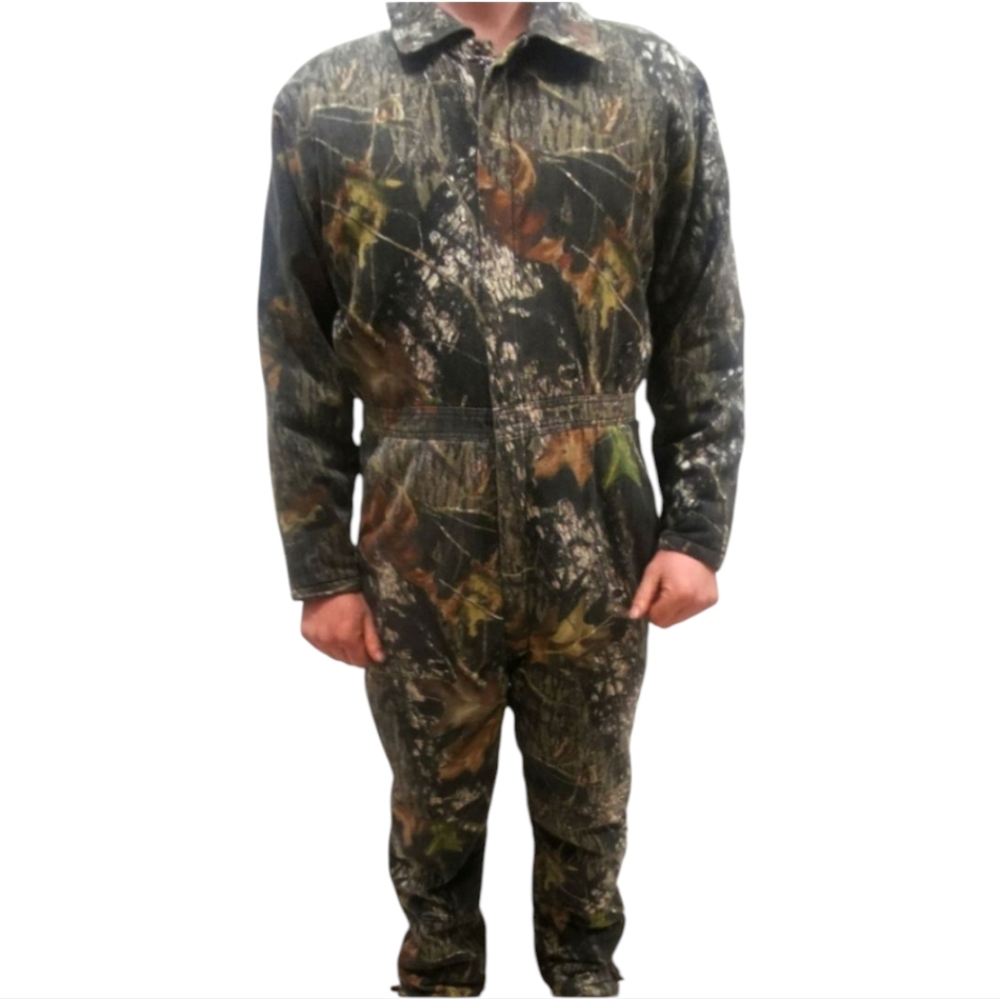 Mens Large Boys 2XL Camo Coveralls insulated zip legs